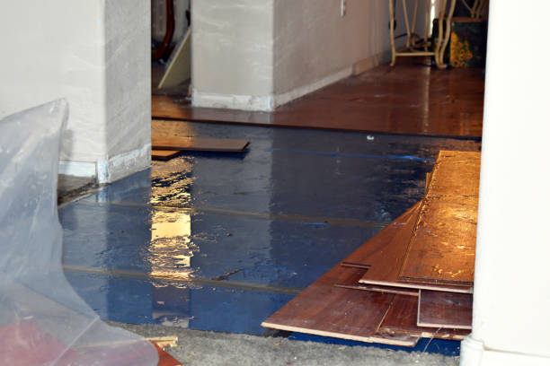 Professional Flood Cleanup technician working in Dresser, WI
